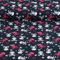 Preview: Baumwollstoff Motivdruck Pink Skulls Totenköpfe Skulls